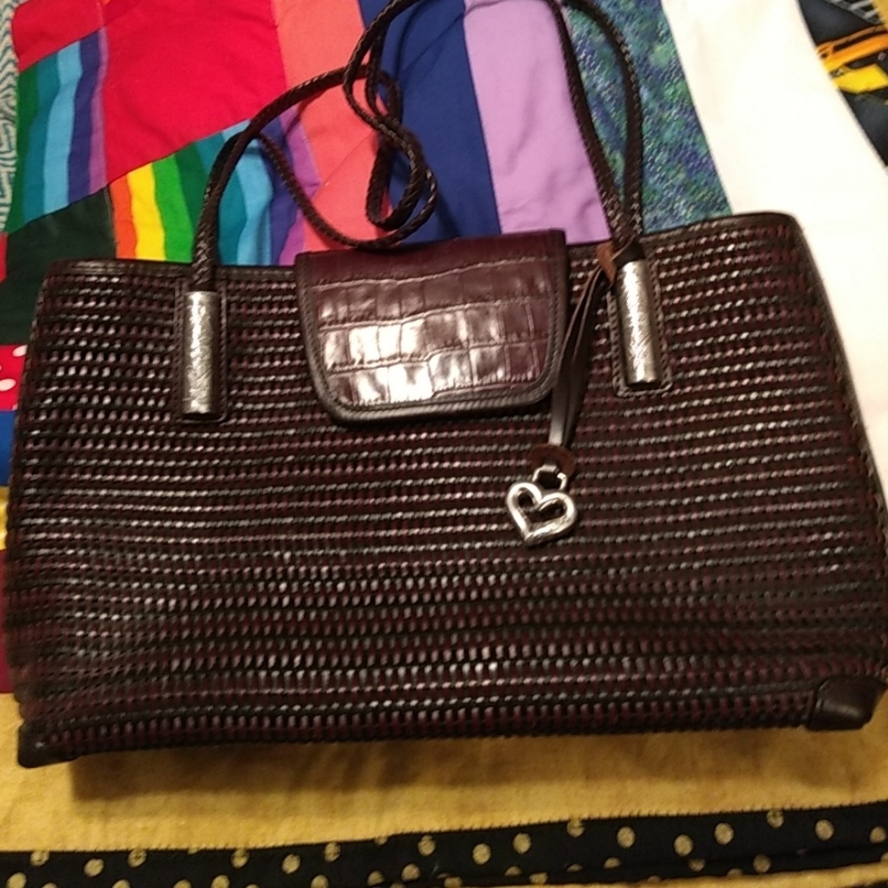 Brighton purse woven leather